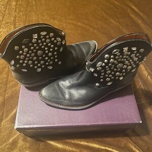 Lucky Brand Distressed Ankle Boots